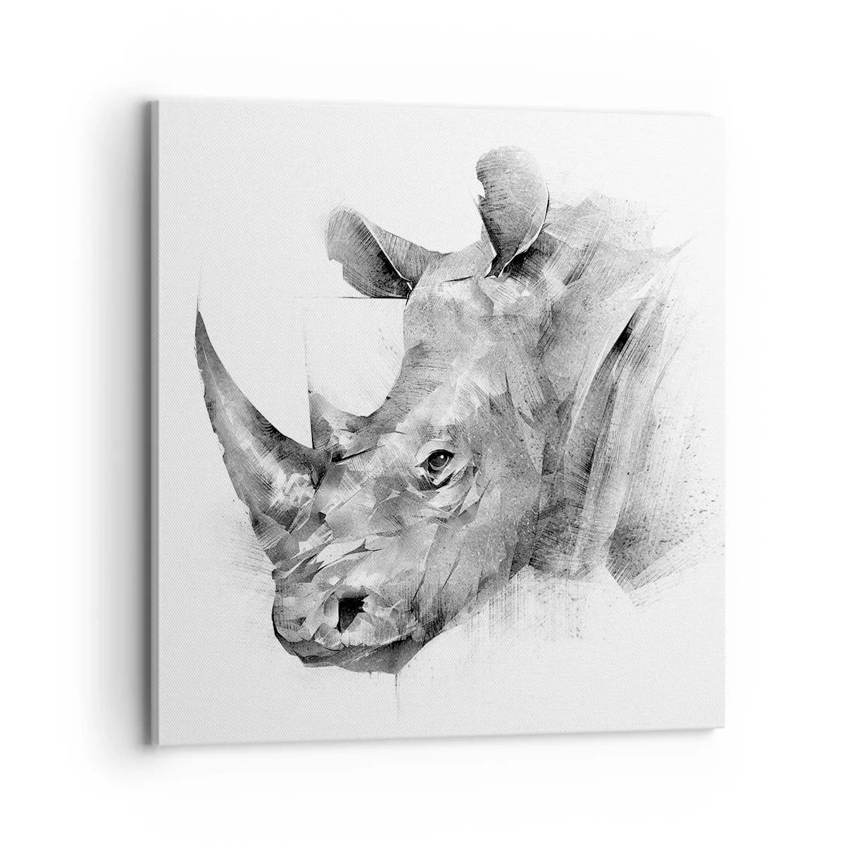 Lærredstryk - Billede på lærred - Afrikansk portræt - 70x70 cm