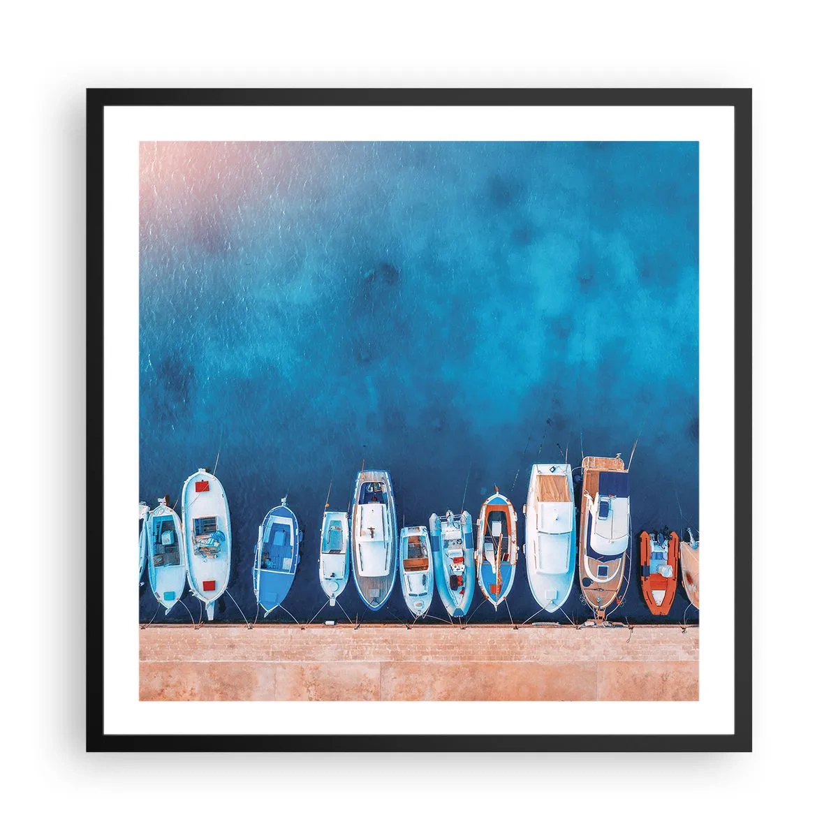 Plakat i sort ramme - I én række - 60x60 cm