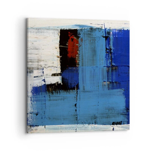 Lærredstryk - Billede på lærred - Det blås hemmelighed - 70x70 cm