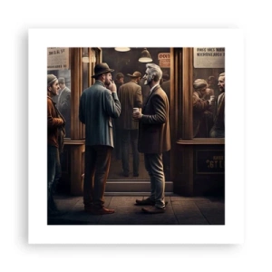 Plakat - Et godt øjeblik på dagen - 40x40 cm