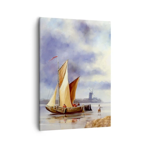 Lærredstryk - Billede på lærred - Sømændenes tilbagevenden - 50x70 cm