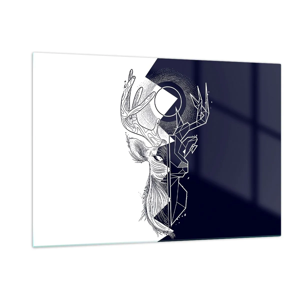 Billede på glas - Modsætningernes kamp og enhed - 120x80 cm