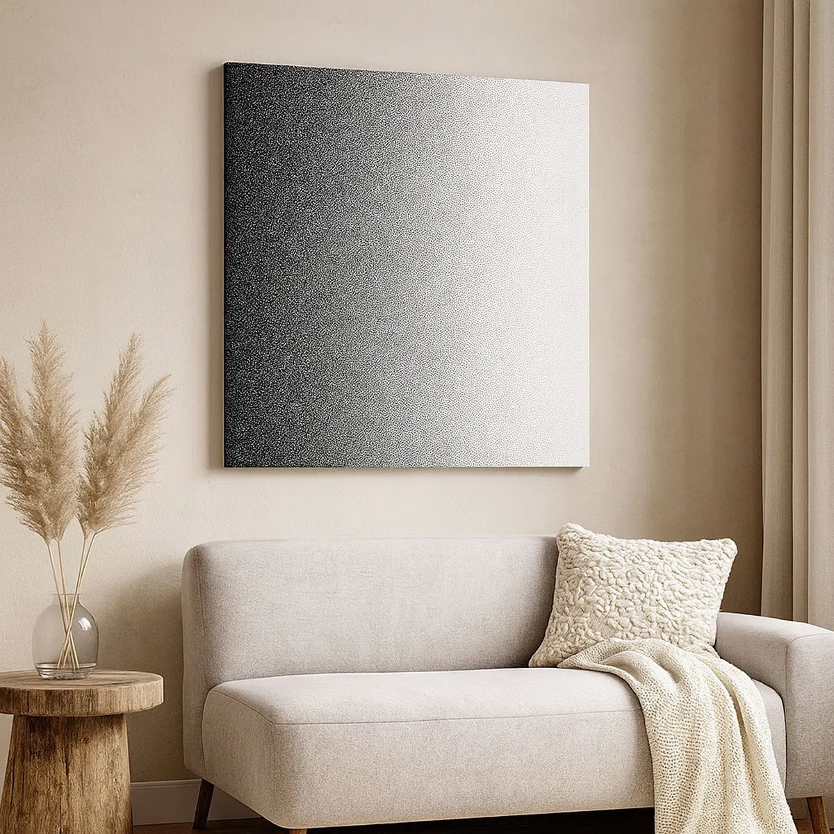 Lærredstryk - Billede på lærred - På vej mod lyset - 30x30 cm