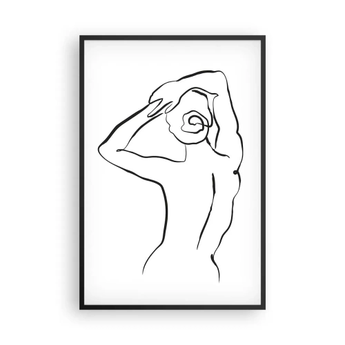 Plakat i sort ramme - Handling om morgenen - 61x91 cm