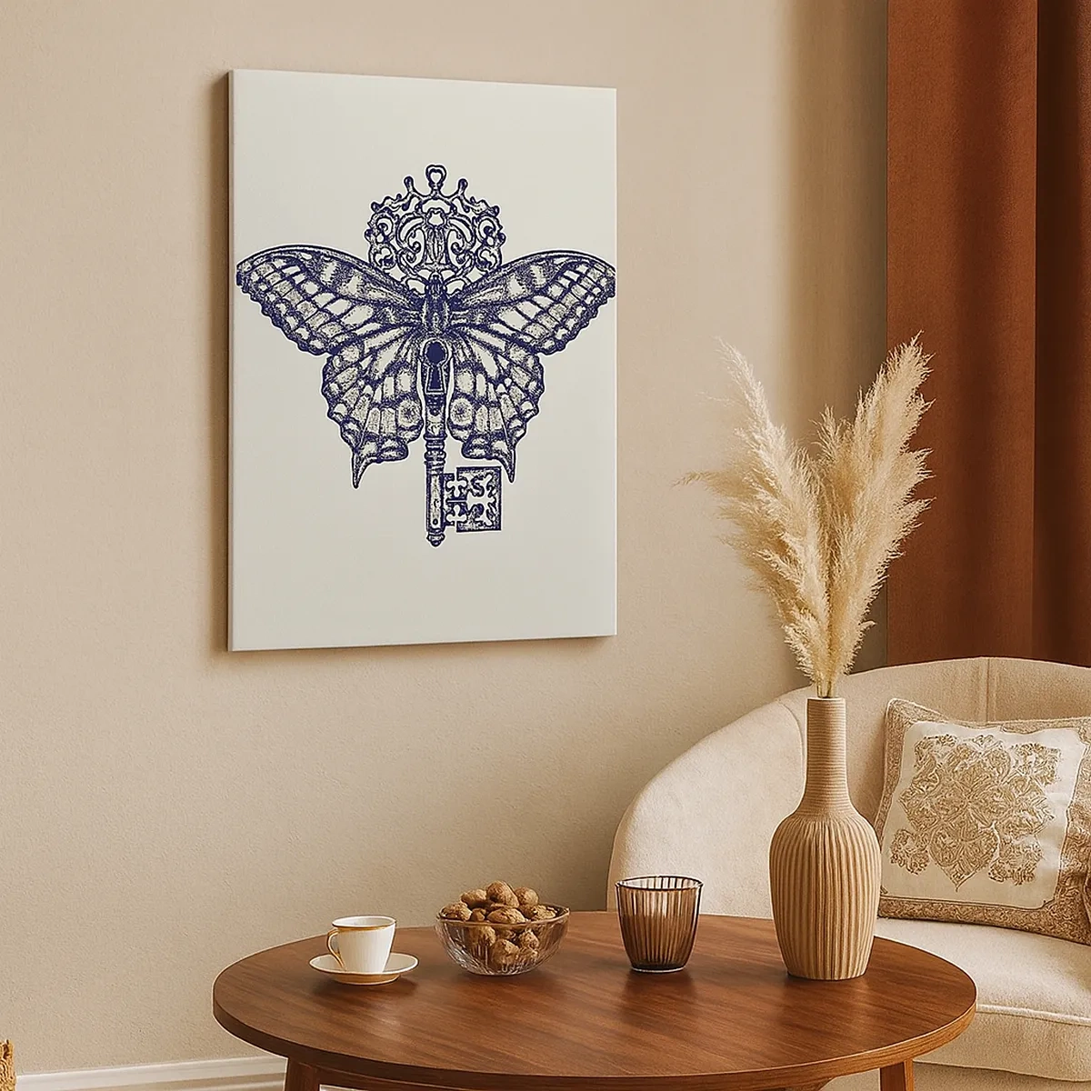 Lærredstryk - Billede på lærred - Alle hjertets hemmeligheder - 50x70 cm