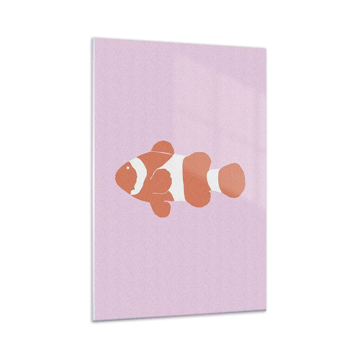 Billede på glas - I koraller til ansigt og hale - 80x120 cm