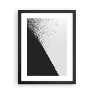Plakat i sort ramme - Hurtigere og hurtigere, mere og mere - 30x40 cm