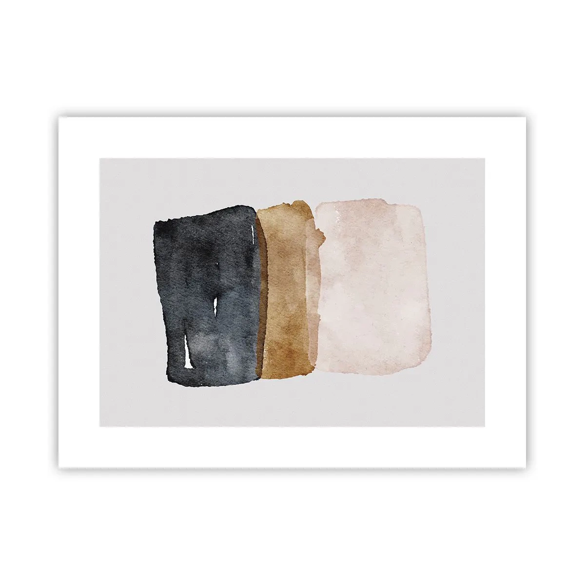 Plakat - Sammensætning af jordfarver - 40x30 cm