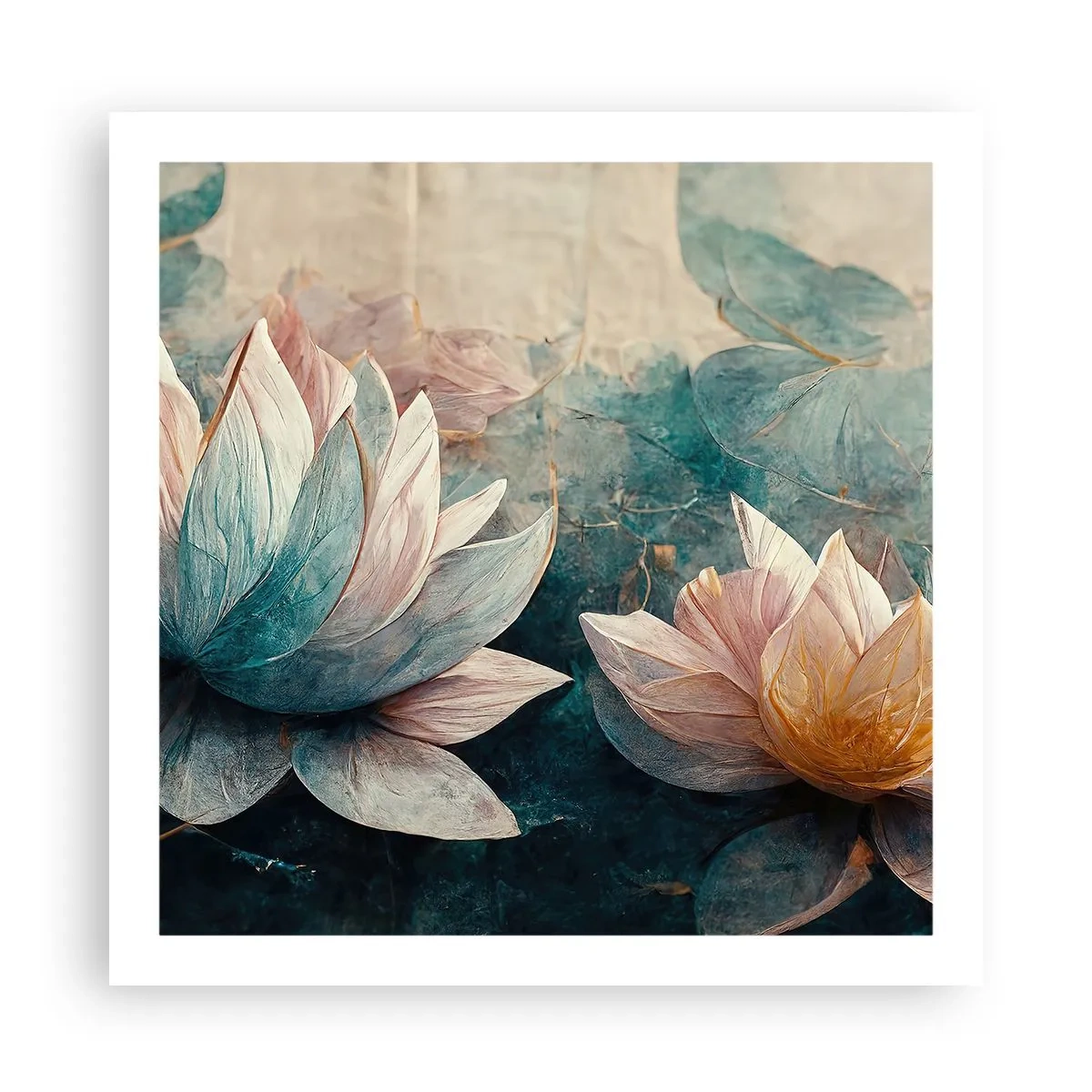 Plakat - Søens stjerner - 60x60 cm