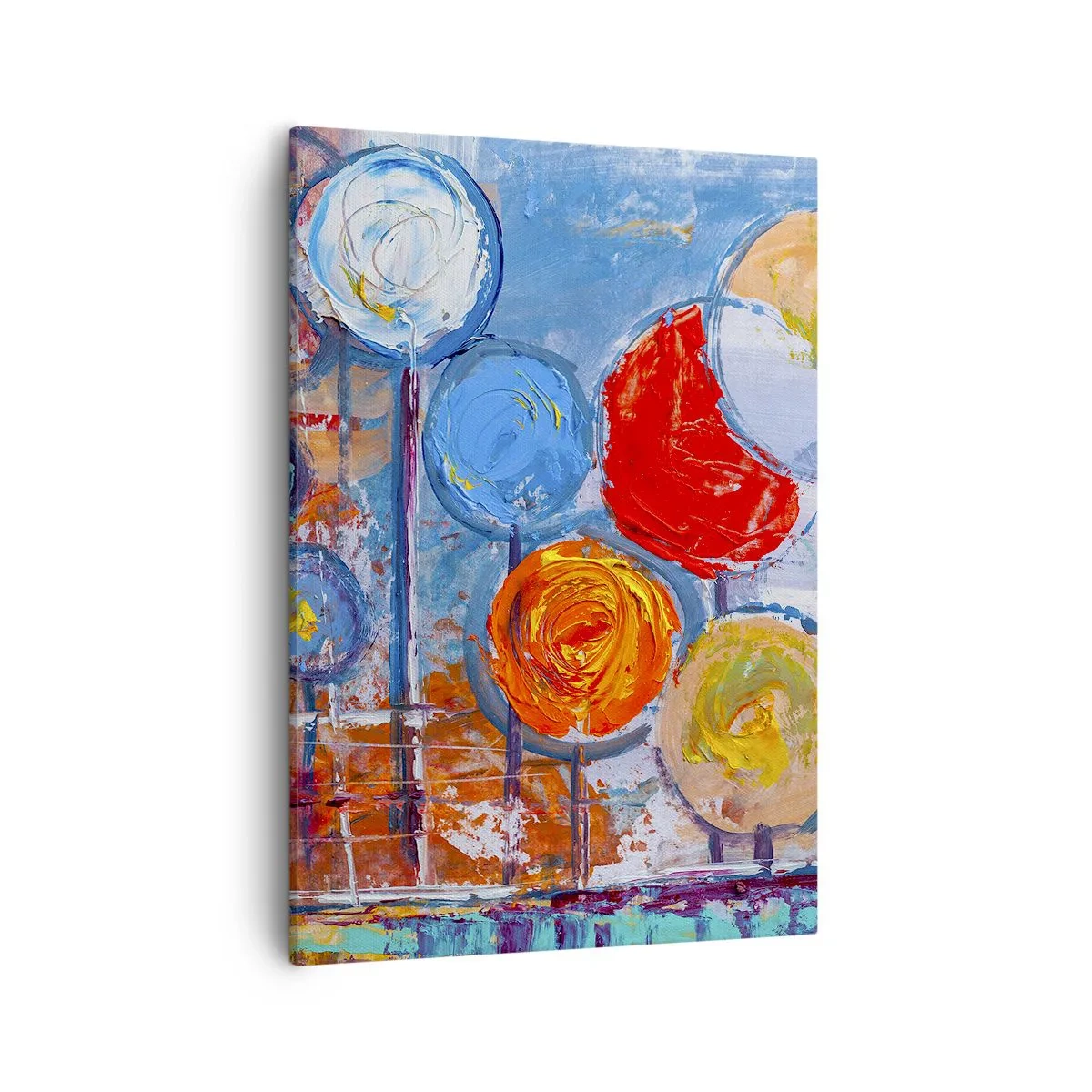 Lærredstryk - Billede på lærred - Mirakler på en pind - 50x70 cm