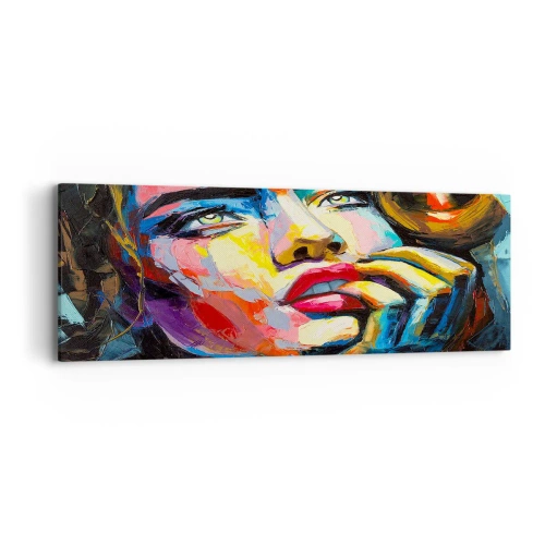 Lærredstryk - Billede på lærred - Drømme som fugle svæver gennem himlen - 90x30 cm