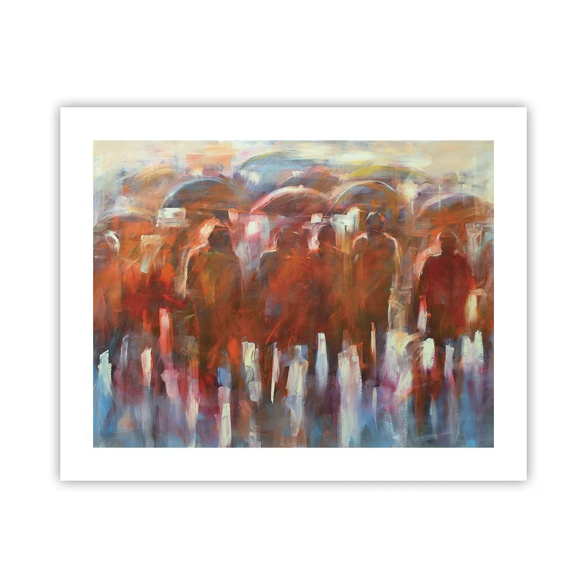 Plakat - Lige i regn og tåge - 50x40 cm