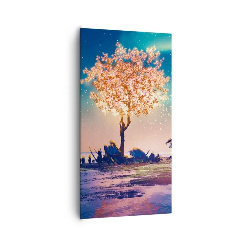 Lærredstryk - Billede på lærred - Naturen går ikke over - 65x120 cm