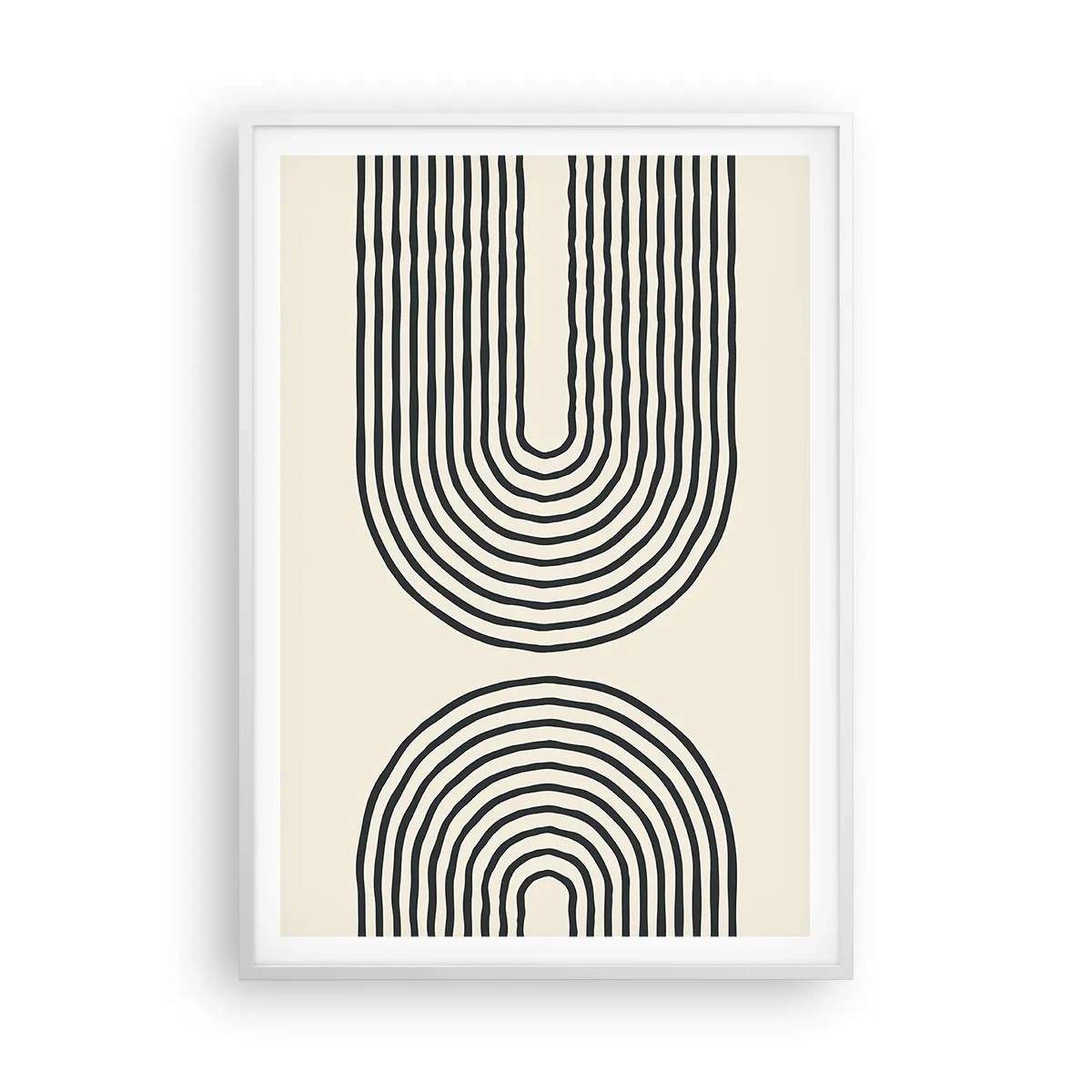 Plakat i hvid ramme - Kommer snart... - 70x100 cm
