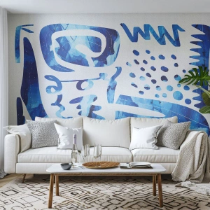 Fototapet på mål Premium Canvas - Tilbage til rødderne - Boho, Abstraktion, Minimalistisk