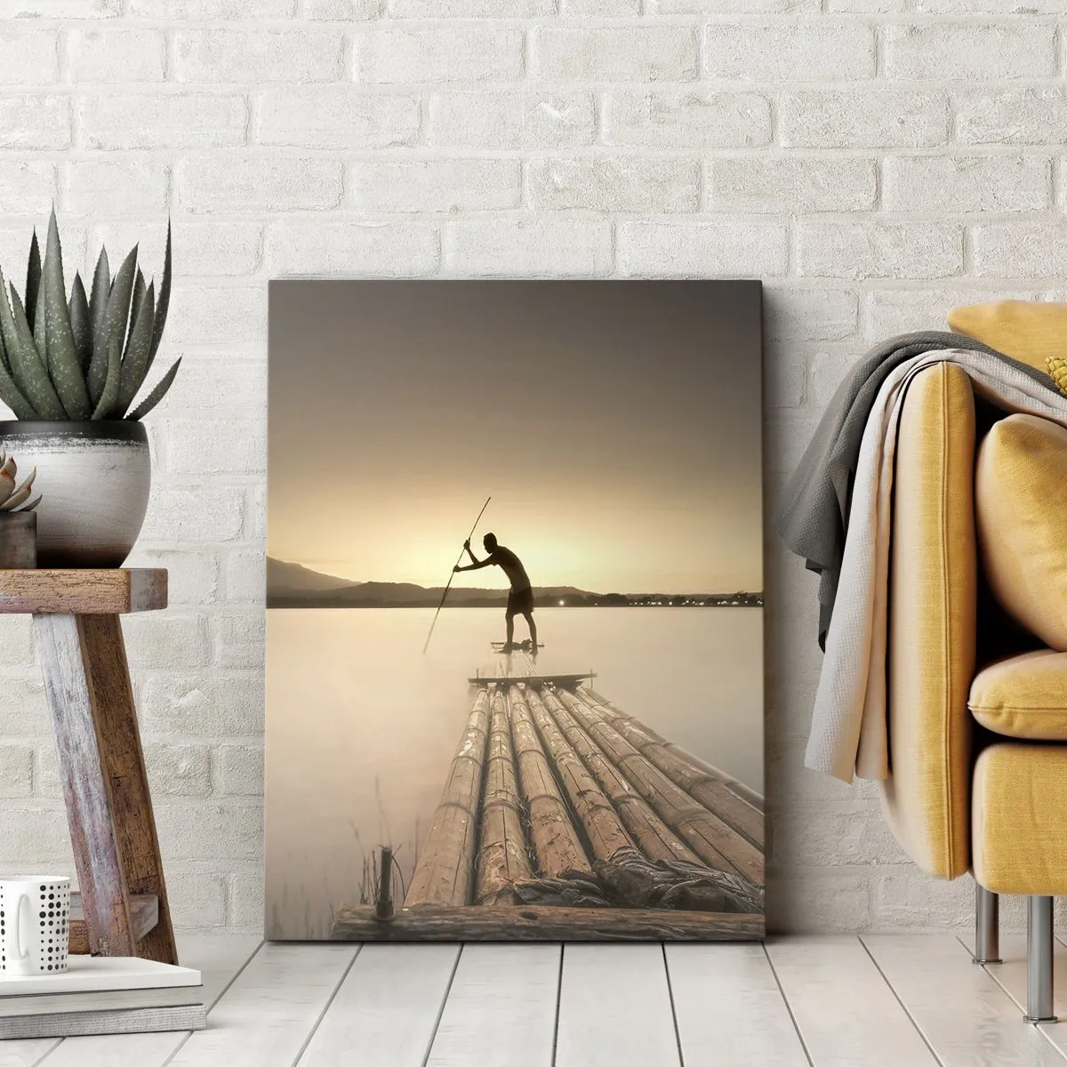 Lærredstryk - Billede på lærred - Før du hviler - 55x100 cm