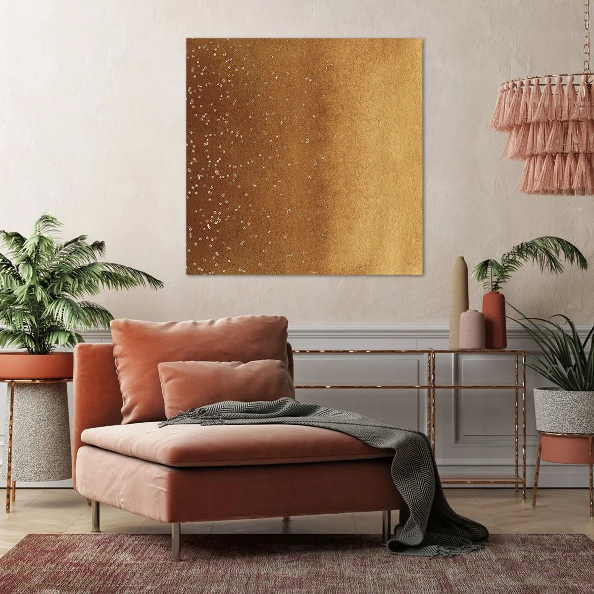 Lærredstryk - Billede på lærred - Lysets fødsel - 50x50 cm