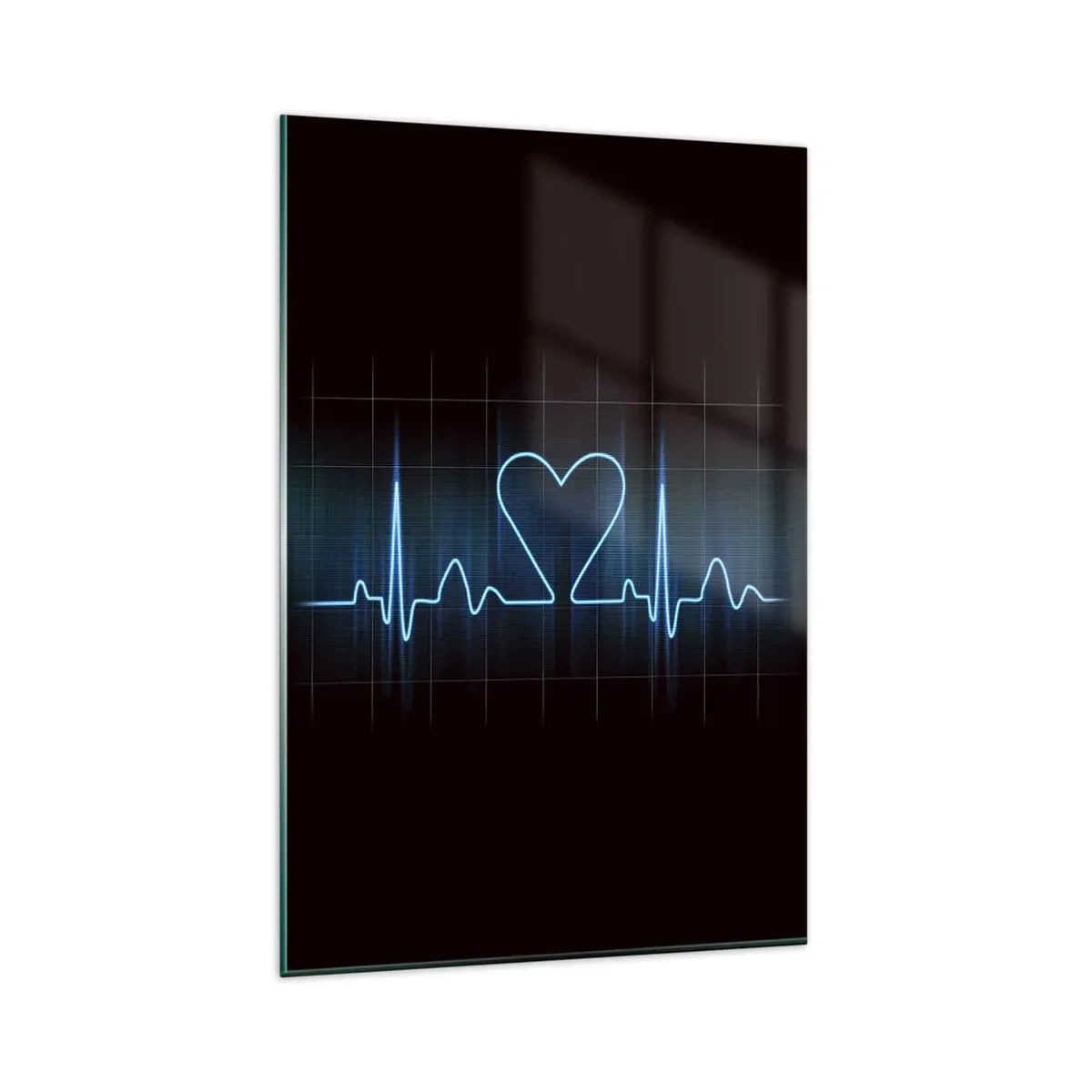 Billede på glas - I hjertets rytme - 80x120 cm