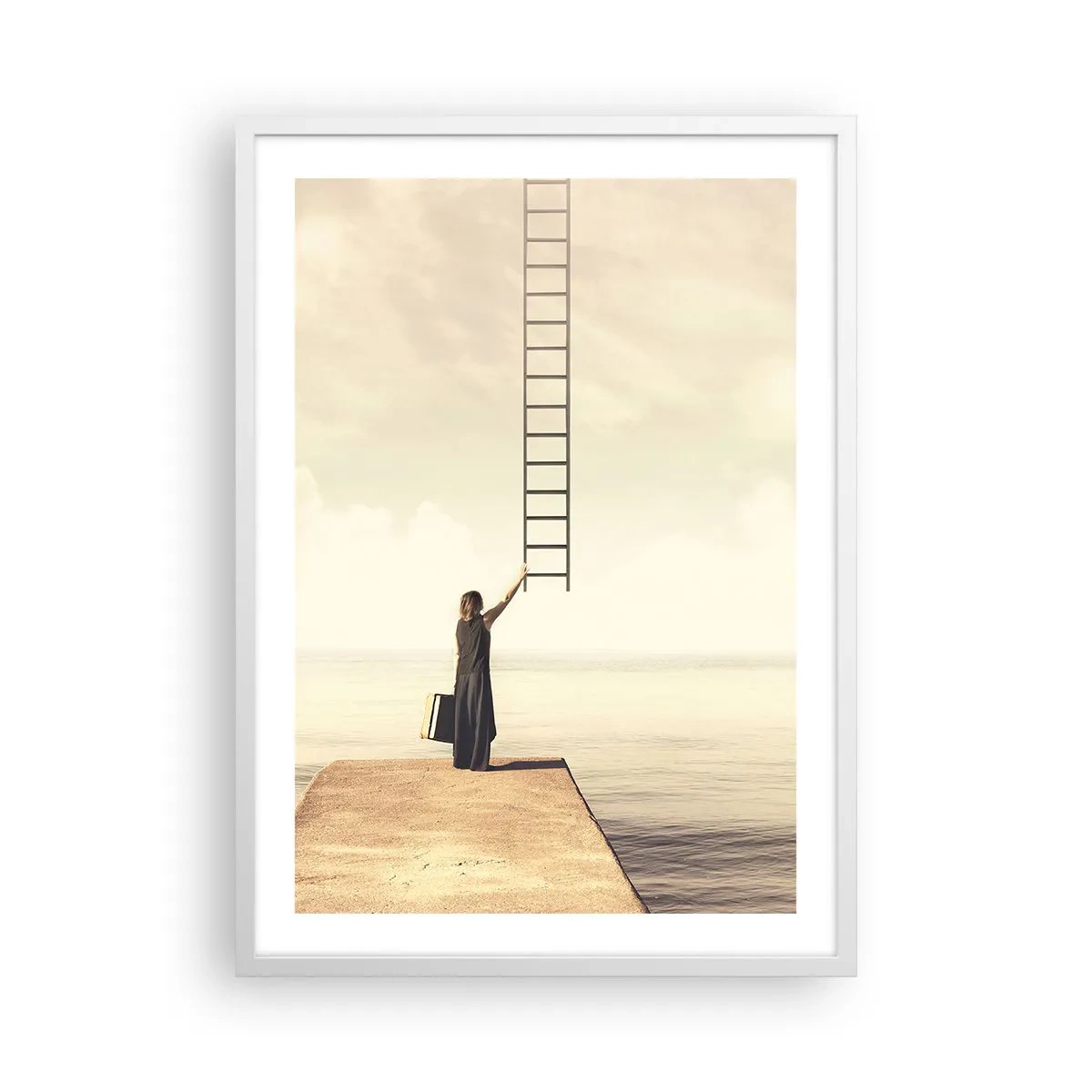 Plakat i hvid ramme - En magisk rejse - 50x70 cm
