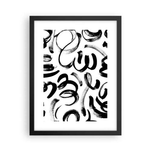 Plakat i sort ramme - I sort og hvidt - 30x40 cm