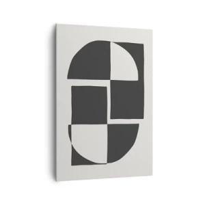 Lærredstryk - Billede på lærred - Antitese - syntese - 70x100 cm