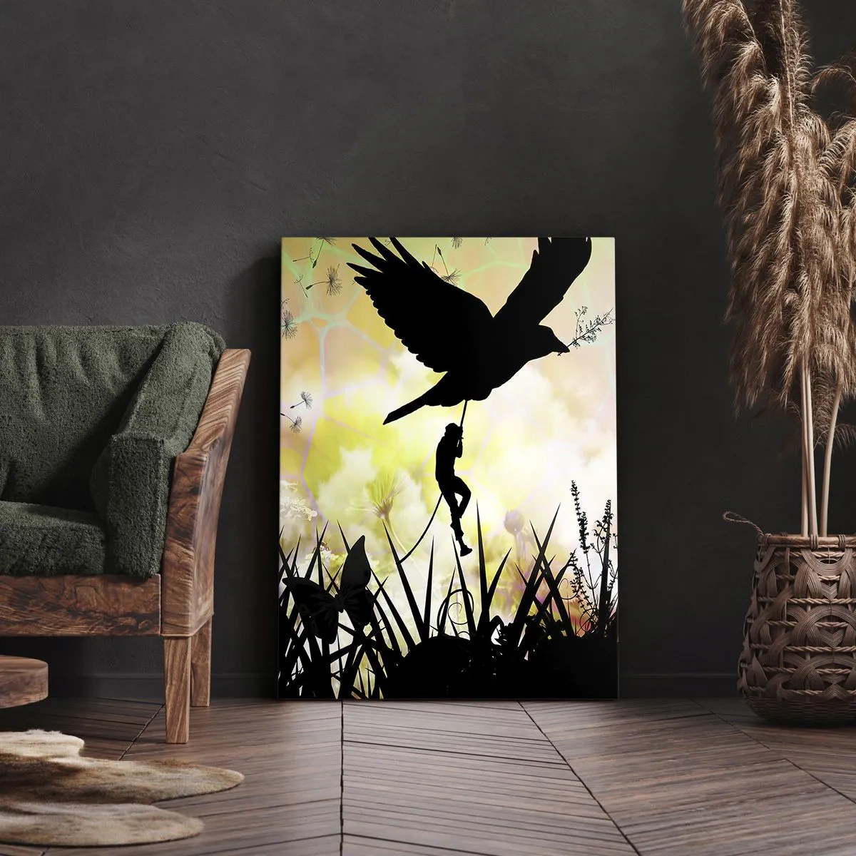 Lærredstryk - Billede på lærred - I en eventyrlig atmosfære - 50x70 cm