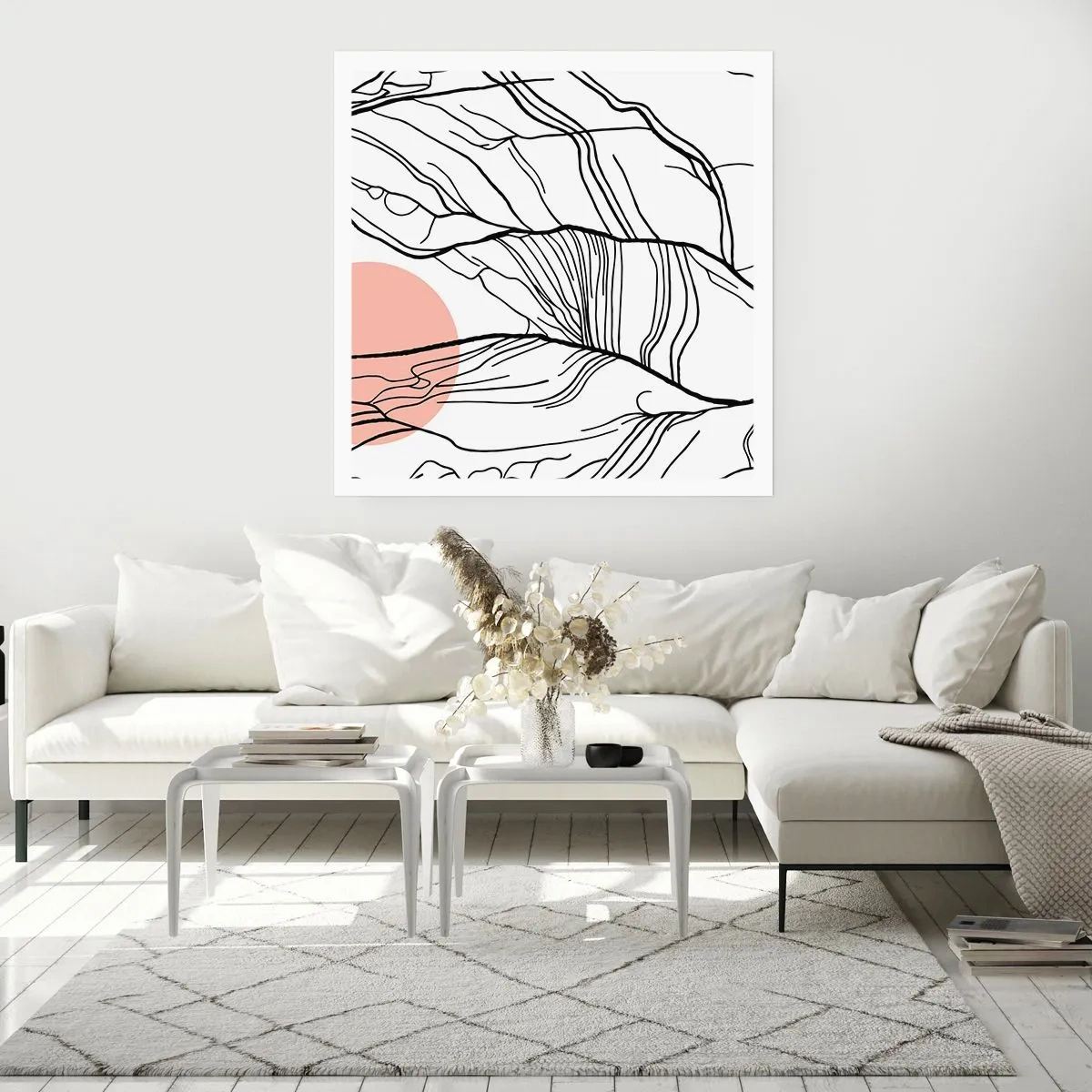 Plakat - I et netværk af kviste - 40x40 cm