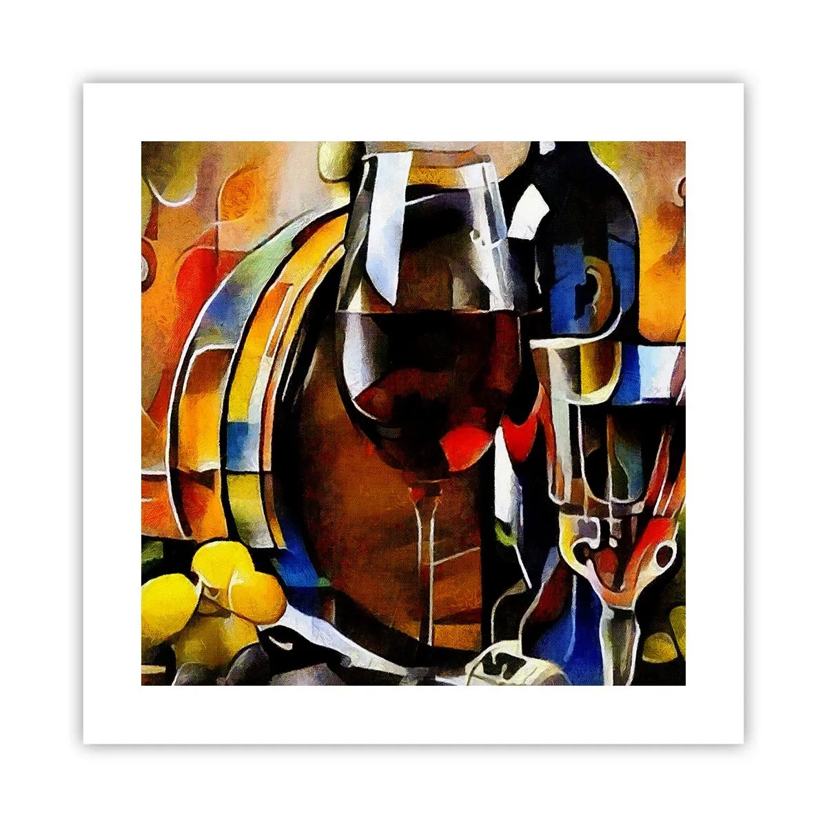 Plakat - Og verden bliver mere farverig - 40x40 cm