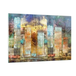 Billede på glas - Solrig metropol - 120x80 cm