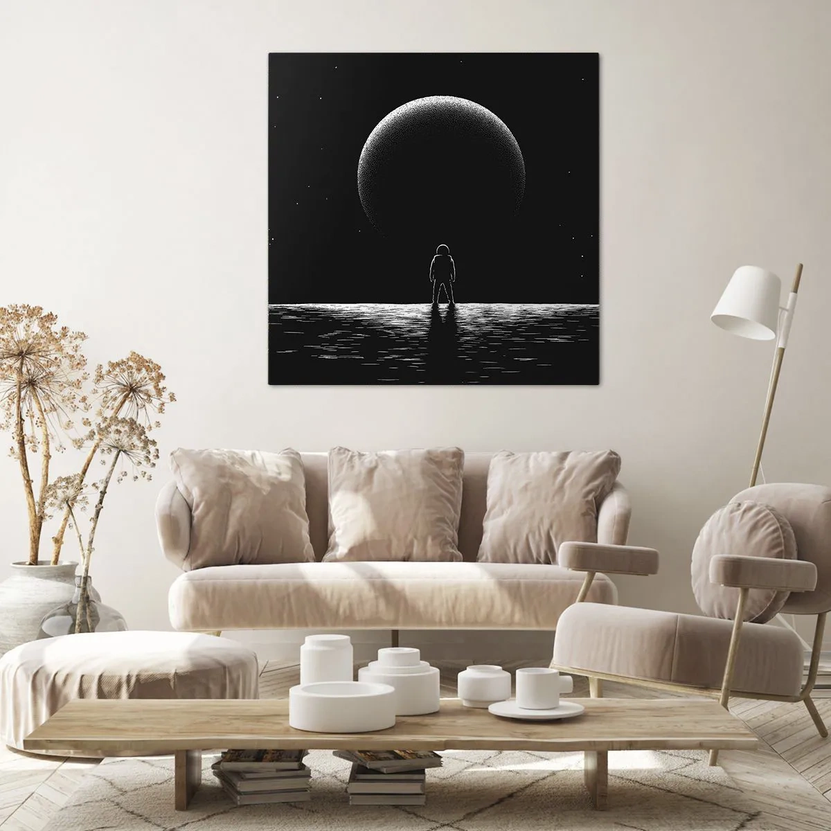 Lærredstryk - Billede på lærred - Ansigt til ansigt - 30x30 cm