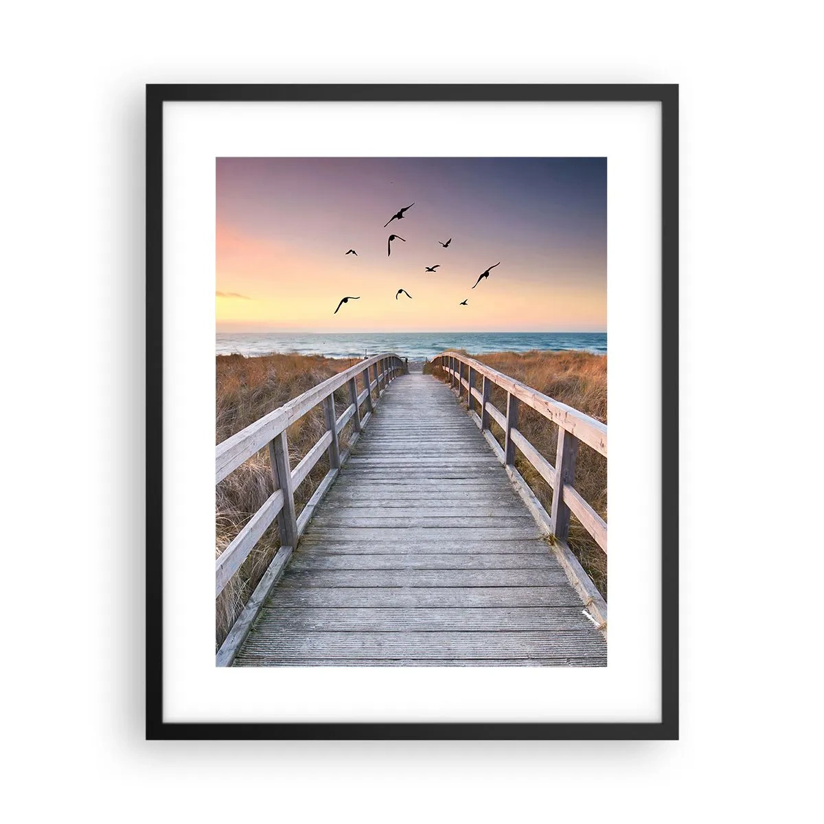 Plakat i sort ramme - Rummet med højder - 40x50 cm