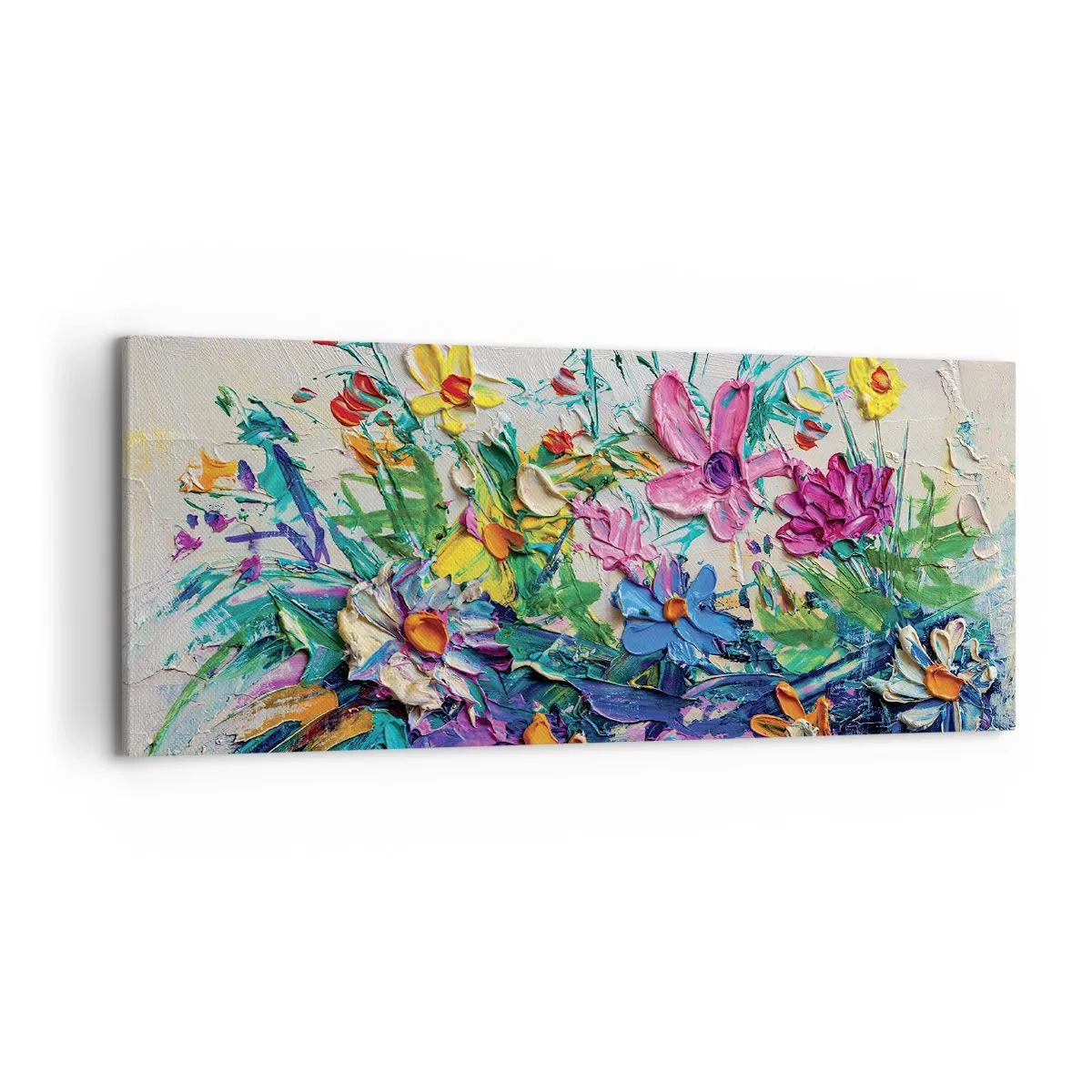 Lærredstryk - Billede på lærred - Overhovedet ikke et stilleben - 120x50 cm