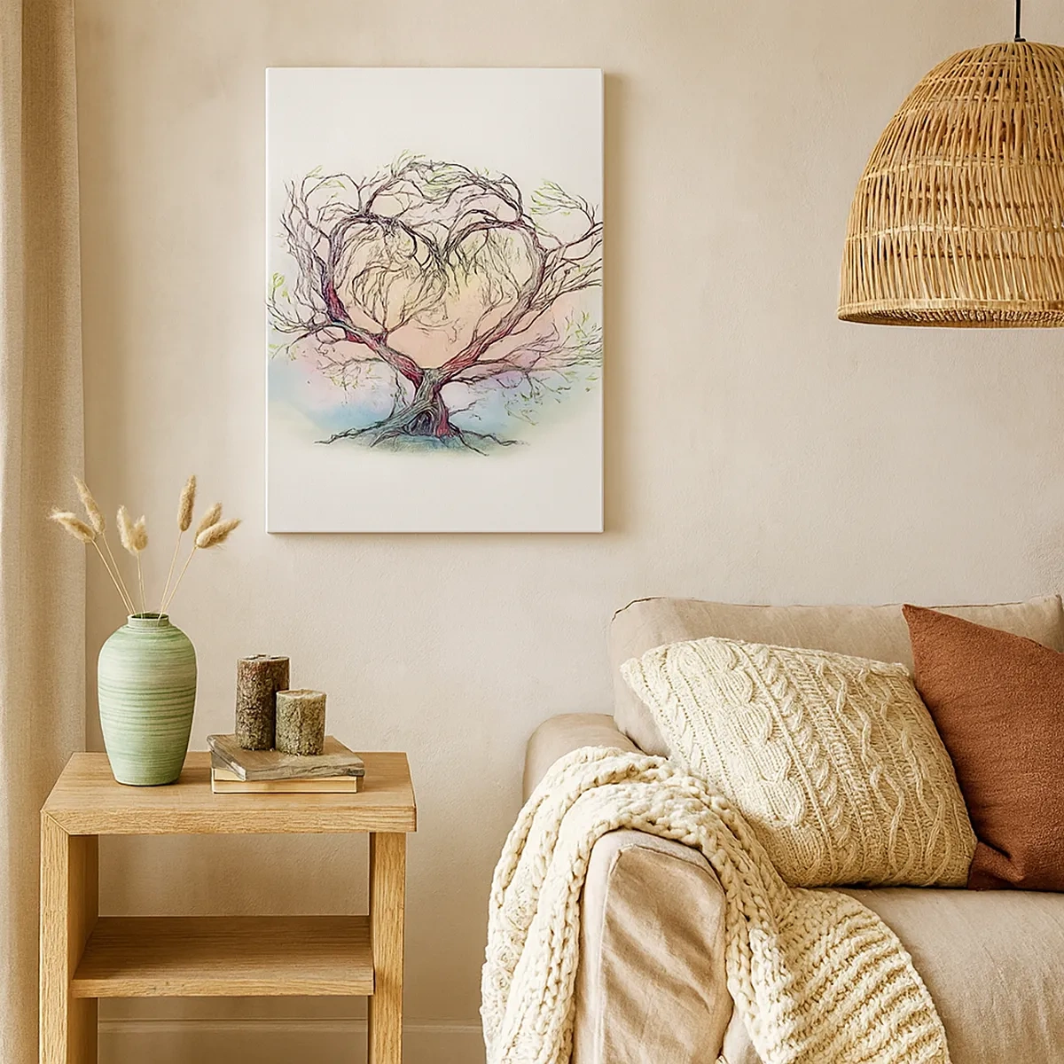 Lærredstryk - Billede på lærred - Sammen mod stormene - 50x70 cm