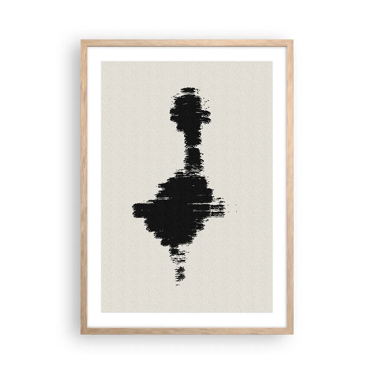 Plakat i ramme af lyst egetræ - Fantasiens vibrationer - 50x70 cm