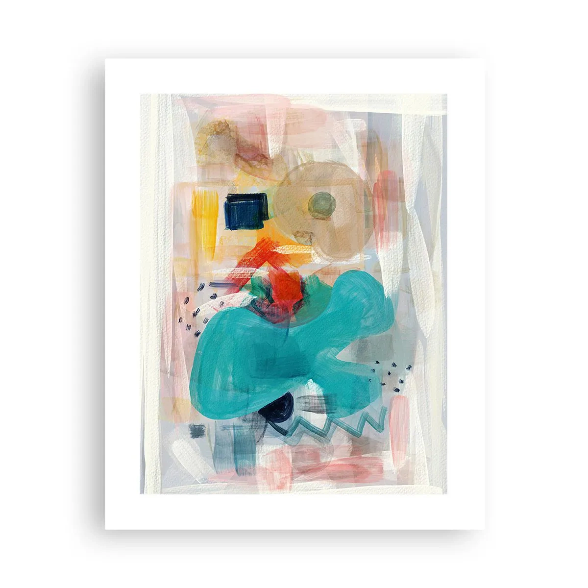 Plakat - Et farverigt spil - 40x50 cm