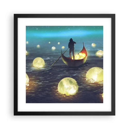 Plakat i sort ramme - Ting, som filosoffer aldrig har drømt om - 40x40 cm