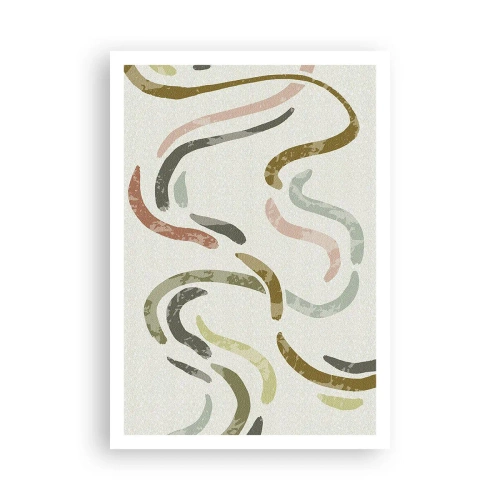 Plakat - Abstraktionens glade dans - 70x100 cm
