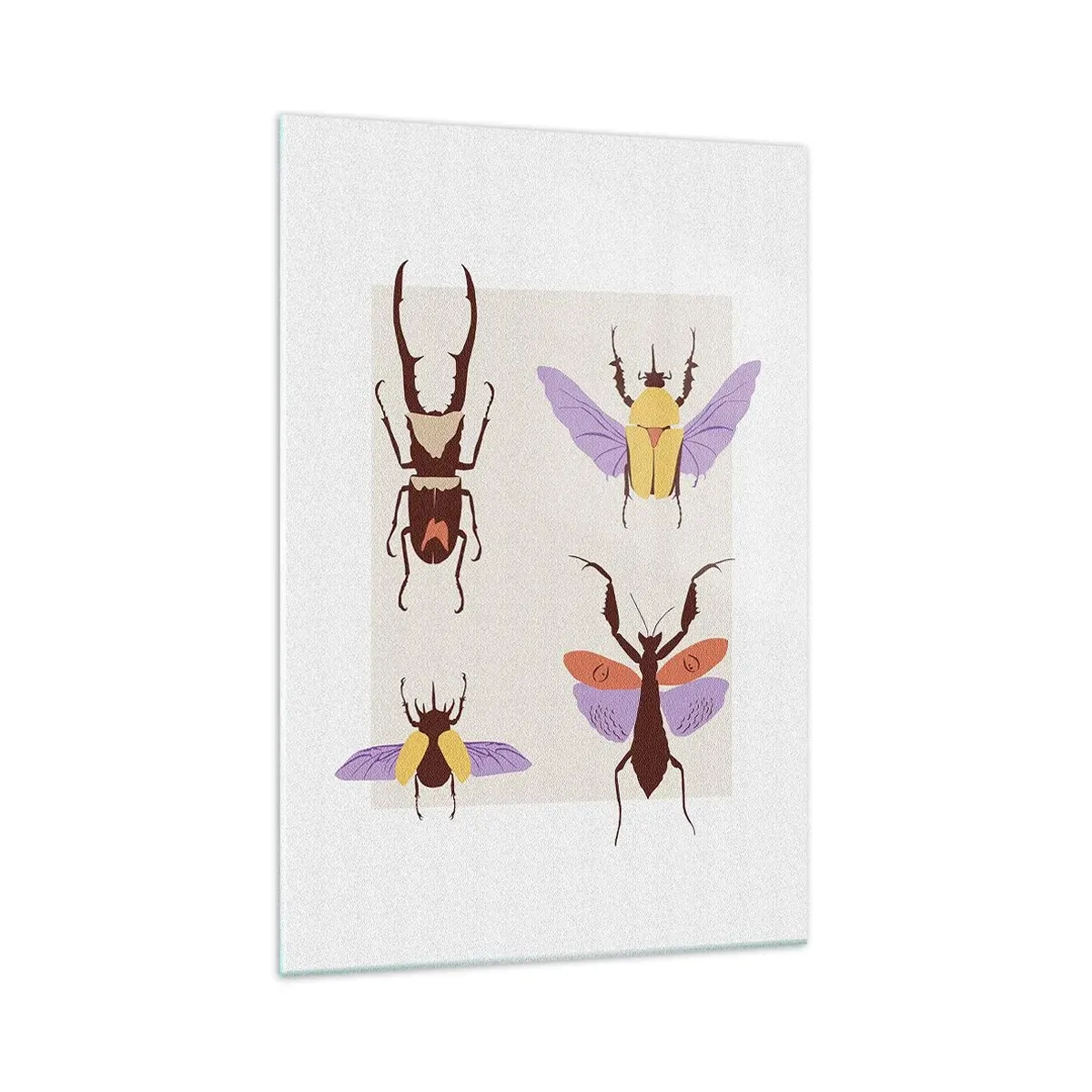 Billede på glas - Insekternes verden - 70x100 cm