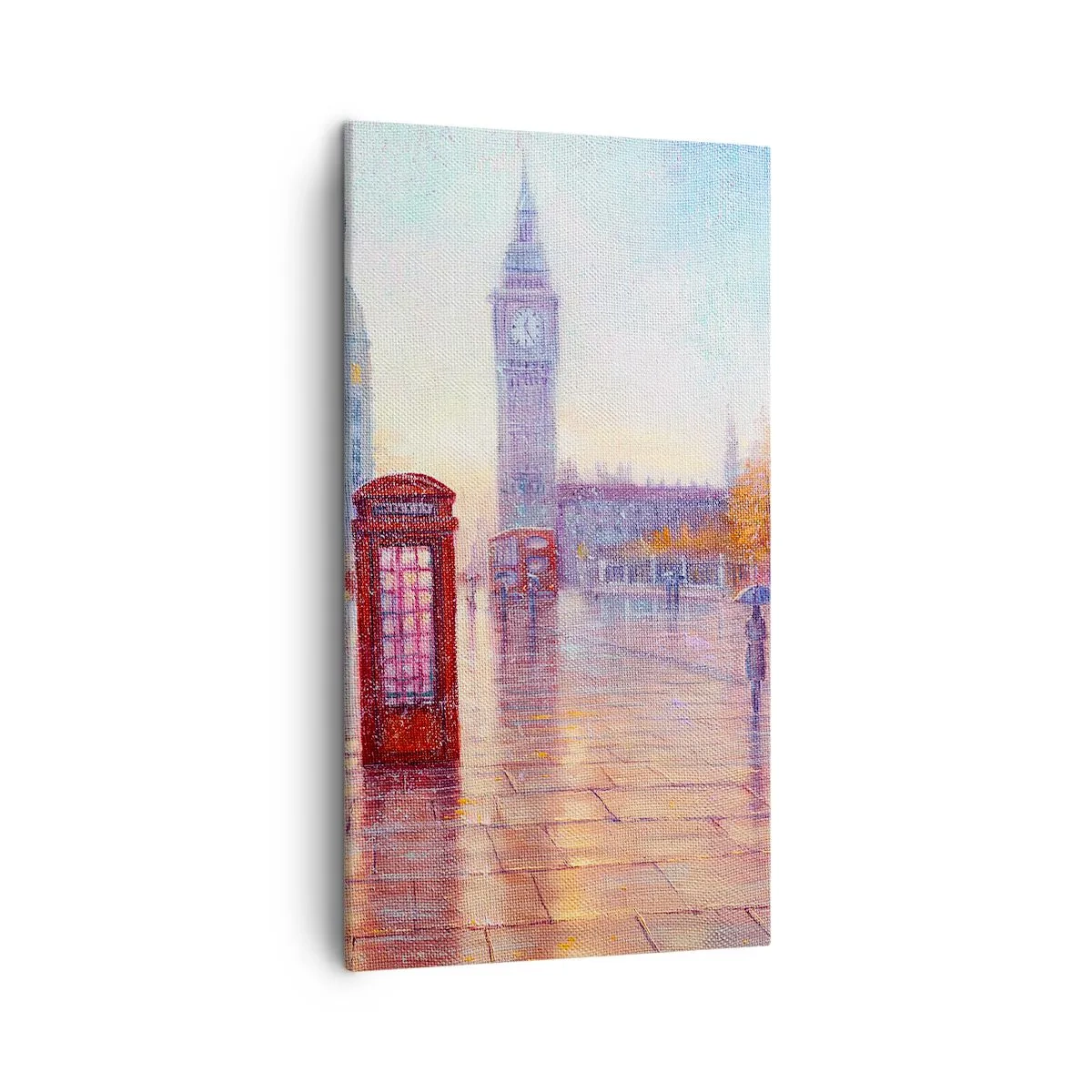 Lærredstryk - Billede på lærred - En efterårsdag i London - 45x80 cm