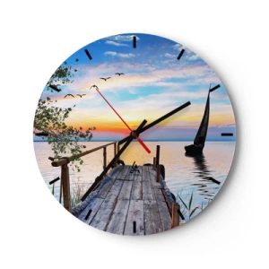 Vægur, Uret - Godaften - 40x40 cm