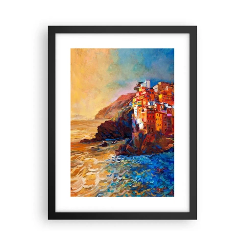 Plakat i sort ramme - Italiensk atmosfære - 30x40 cm