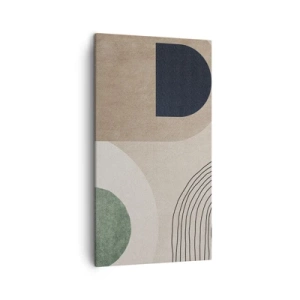 Lærredstryk - Billede på lærred - Blidheden i en oval - 45x80 cm