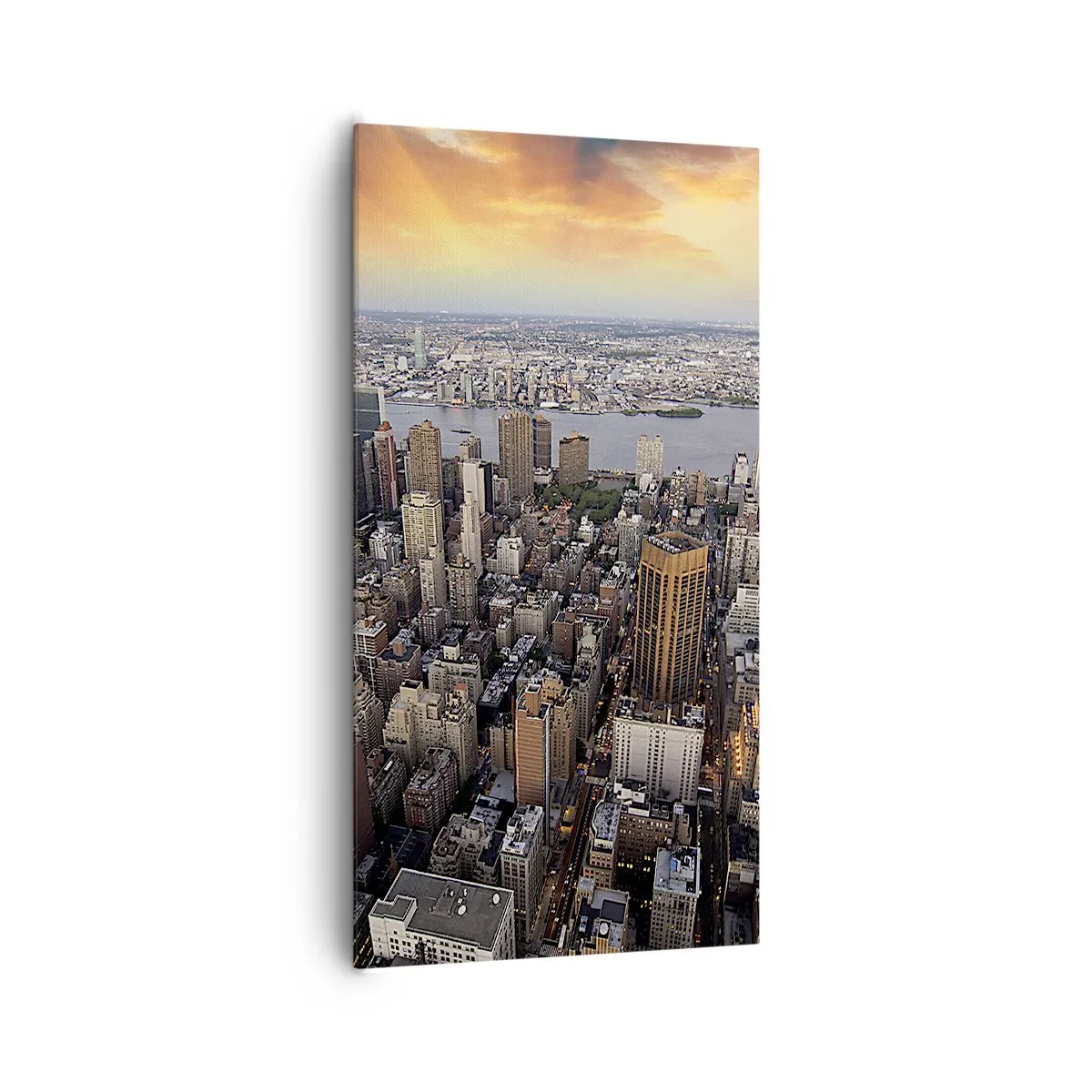 Lærredstryk - Billede på lærred - Tidens bankende hjerte - 65x120 cm