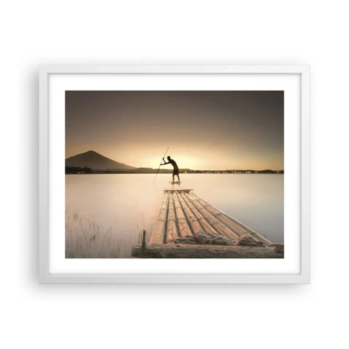 Plakat i hvid ramme - Før du hviler - 50x40 cm