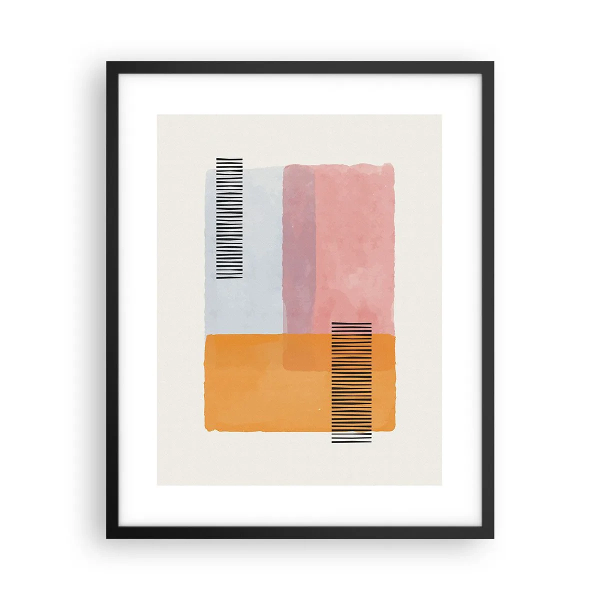 Plakat i sort ramme - Fra hjørne til hjørne - 40x50 cm