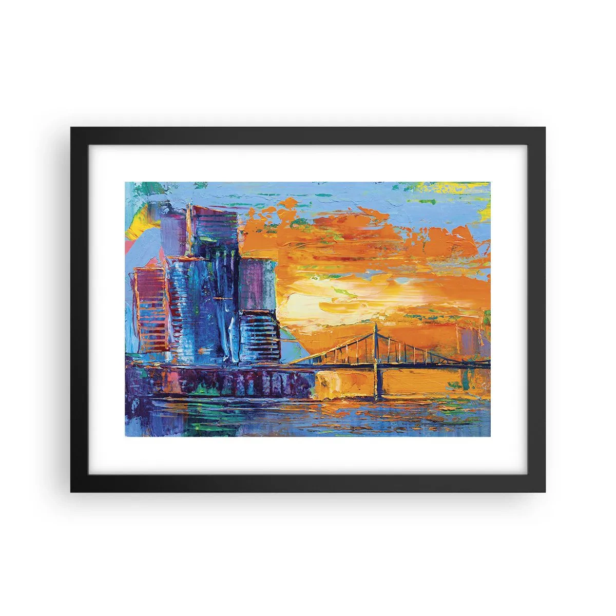 Plakat i sort ramme - Kultur og natur - 40x30 cm