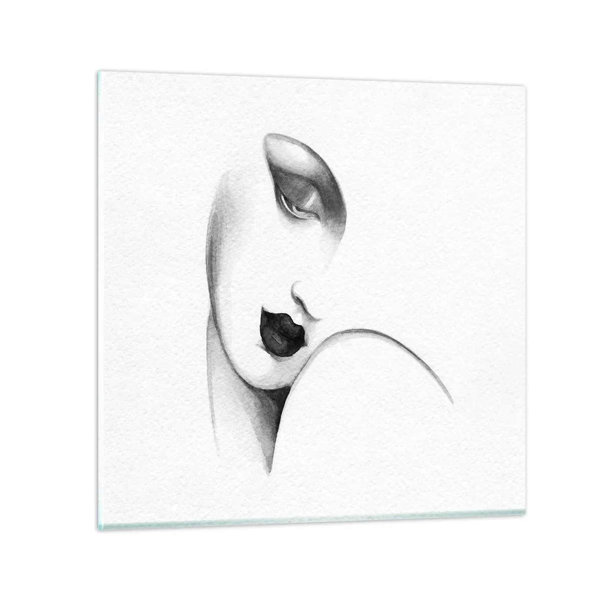 Billede på glas - I Lempickas stil - 70x70 cm