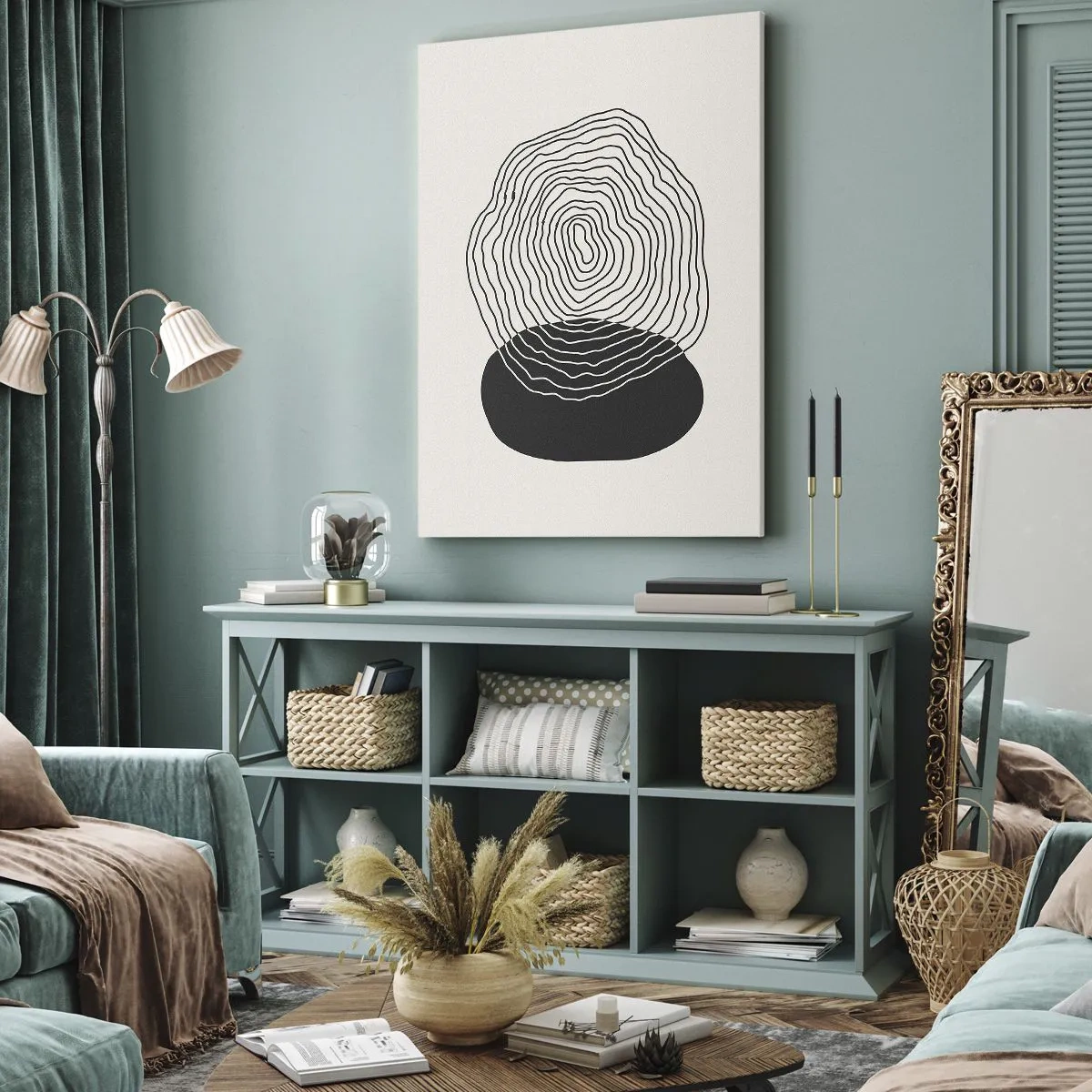 Lærredstryk - Billede på lærred - Varighed og vibration - 80x120 cm