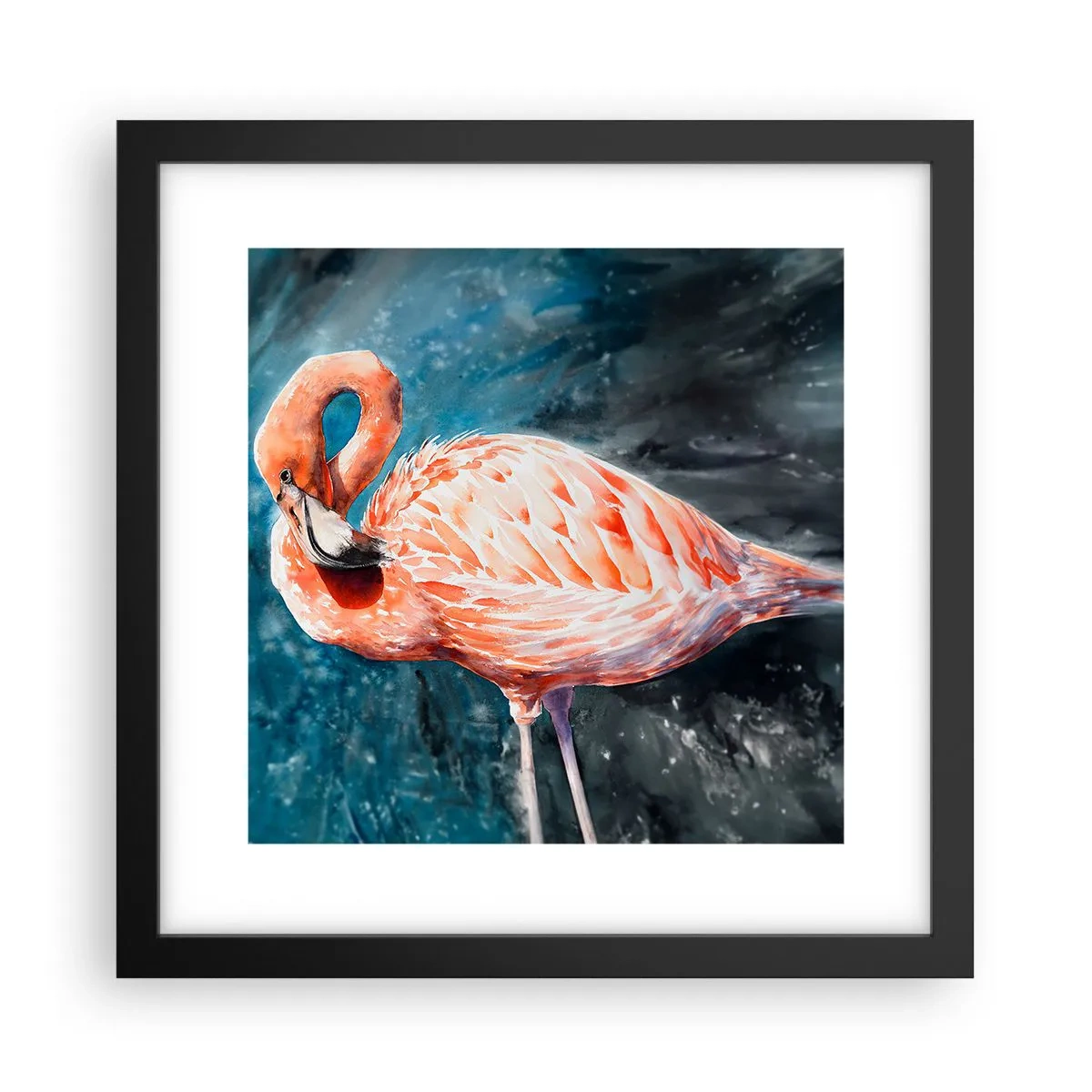 Plakat i sort ramme - Dekorativ af natur - 30x30 cm