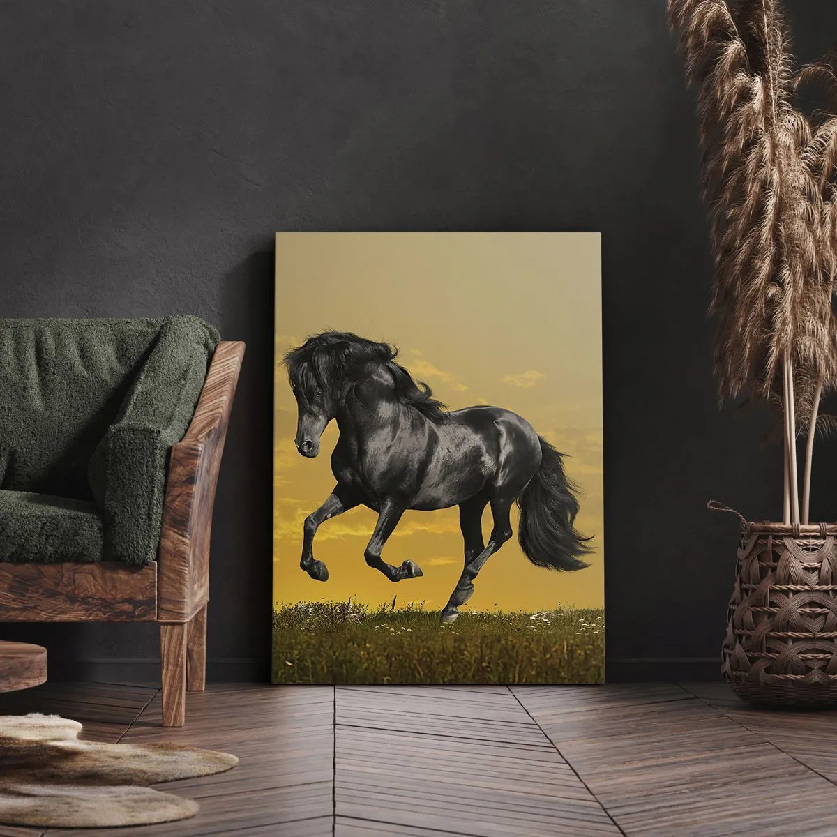 Lærredstryk - Billede på lærred - Smuk, fri og vild - 50x70 cm